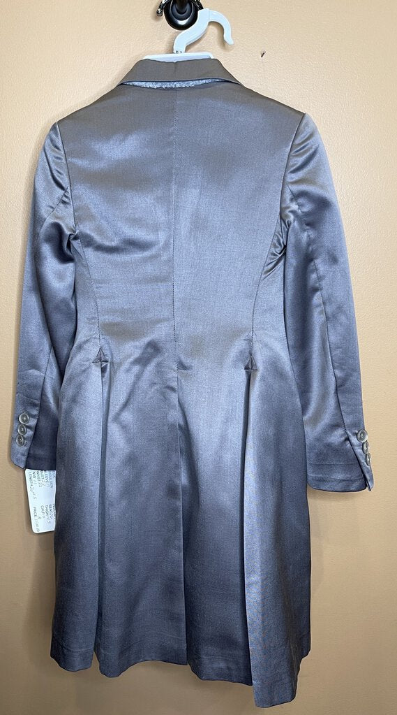 SILVER SATIN DEREGNAUCOURT DAY SUIT