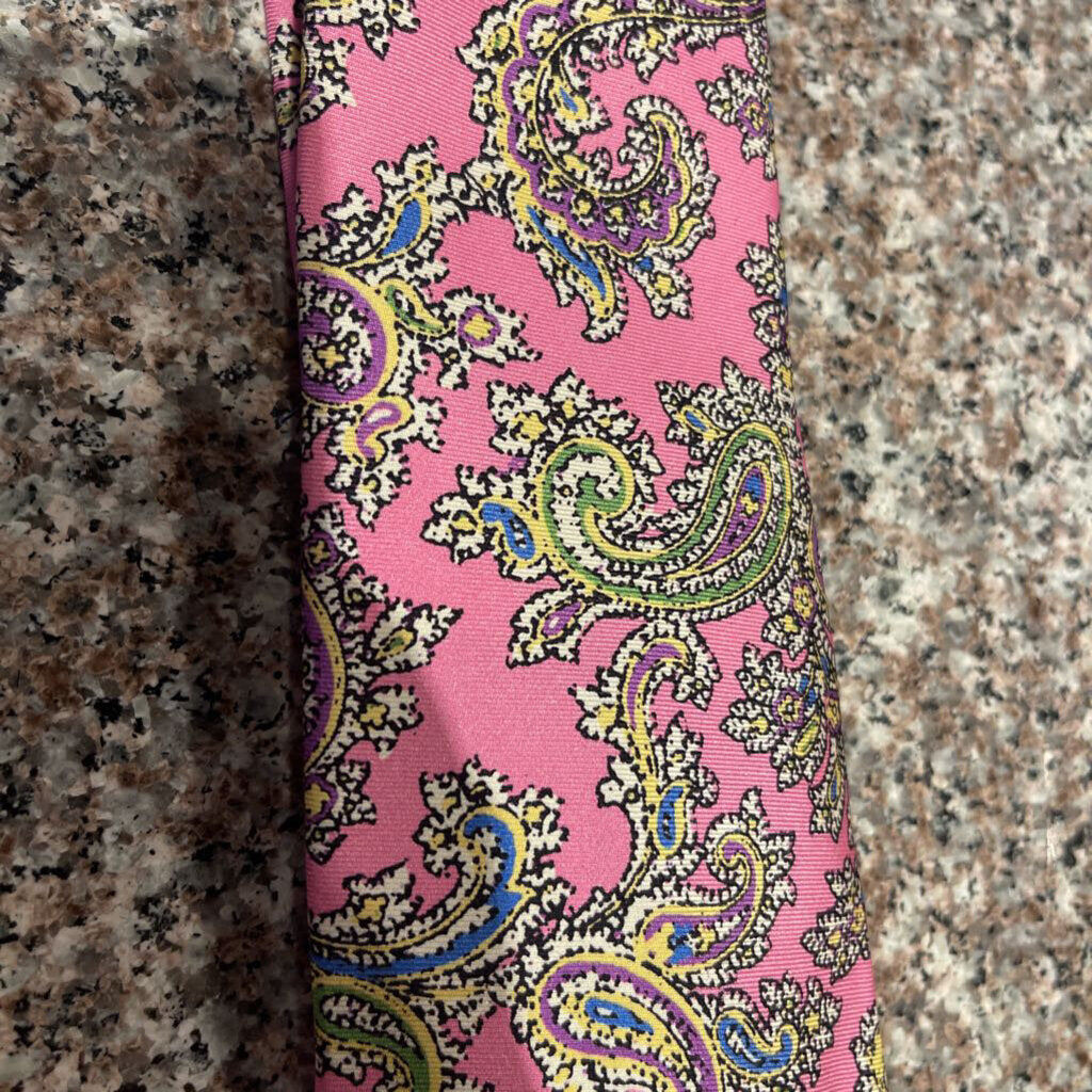 TIE PINK PAISLEY