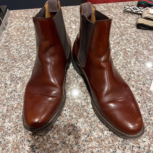 BECKER BROTHERS BROWN BOOTS 8.5