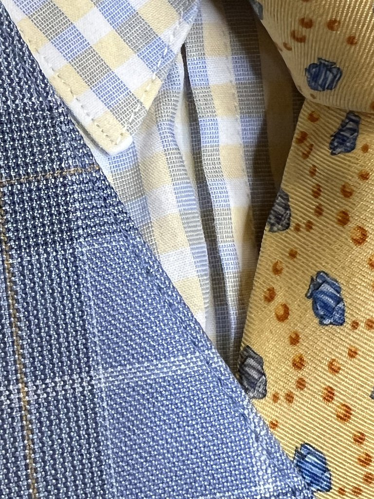 BECKER BROTHERS BLUE/YELLOW CHECK SHIRT