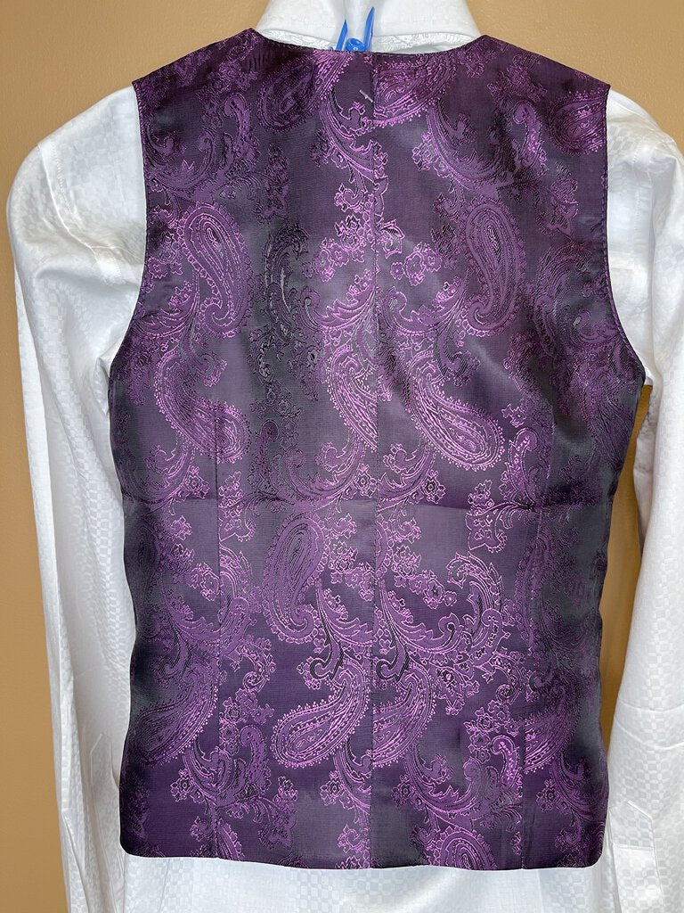 VEST PURPLE SATEEN ELLIE MAY