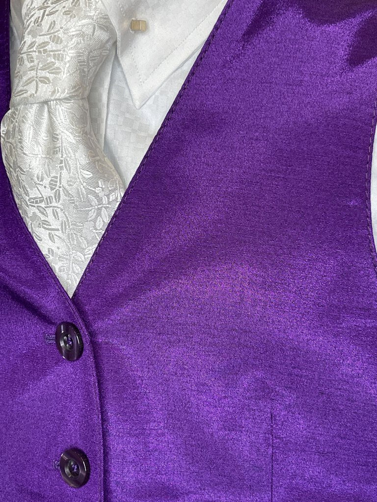 VEST PURPLE SATEEN ELLIE MAY