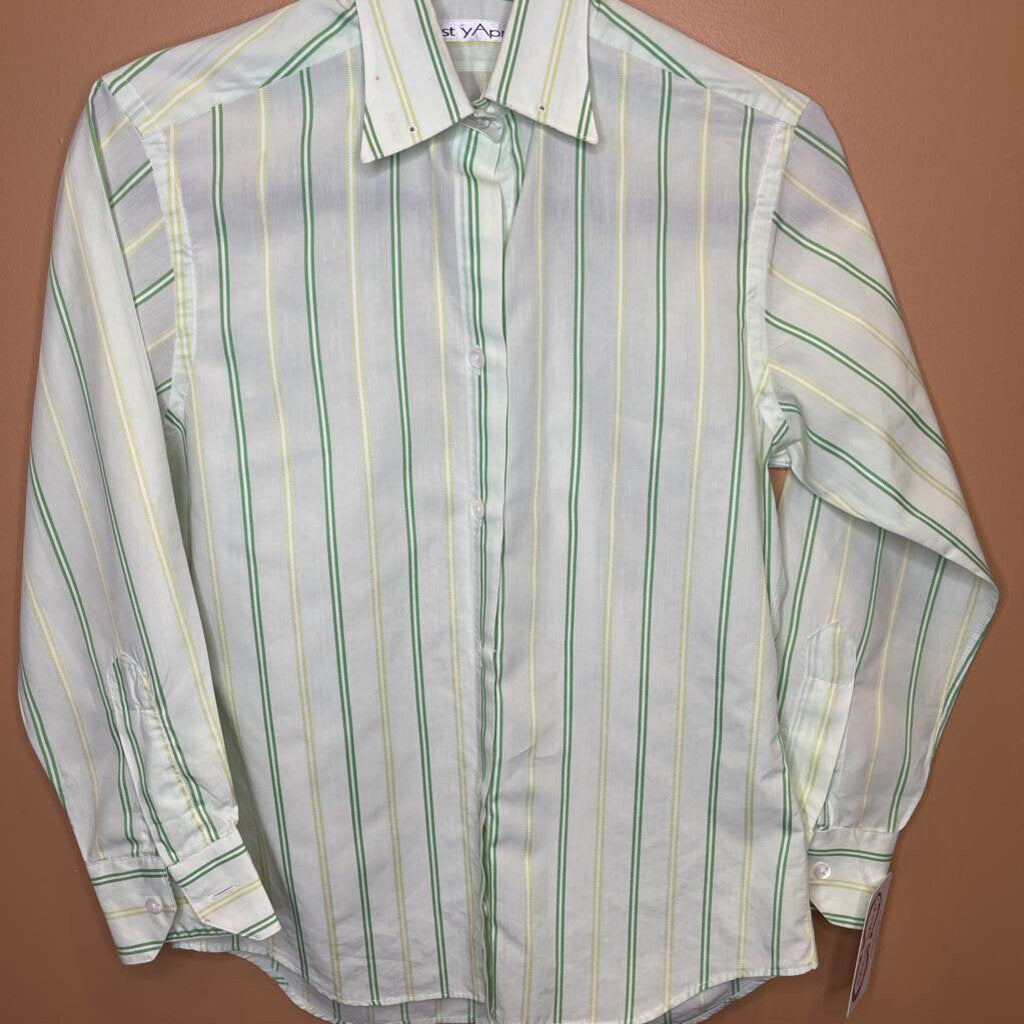 SHIRT GREEN STRIPE CEST Y APRE