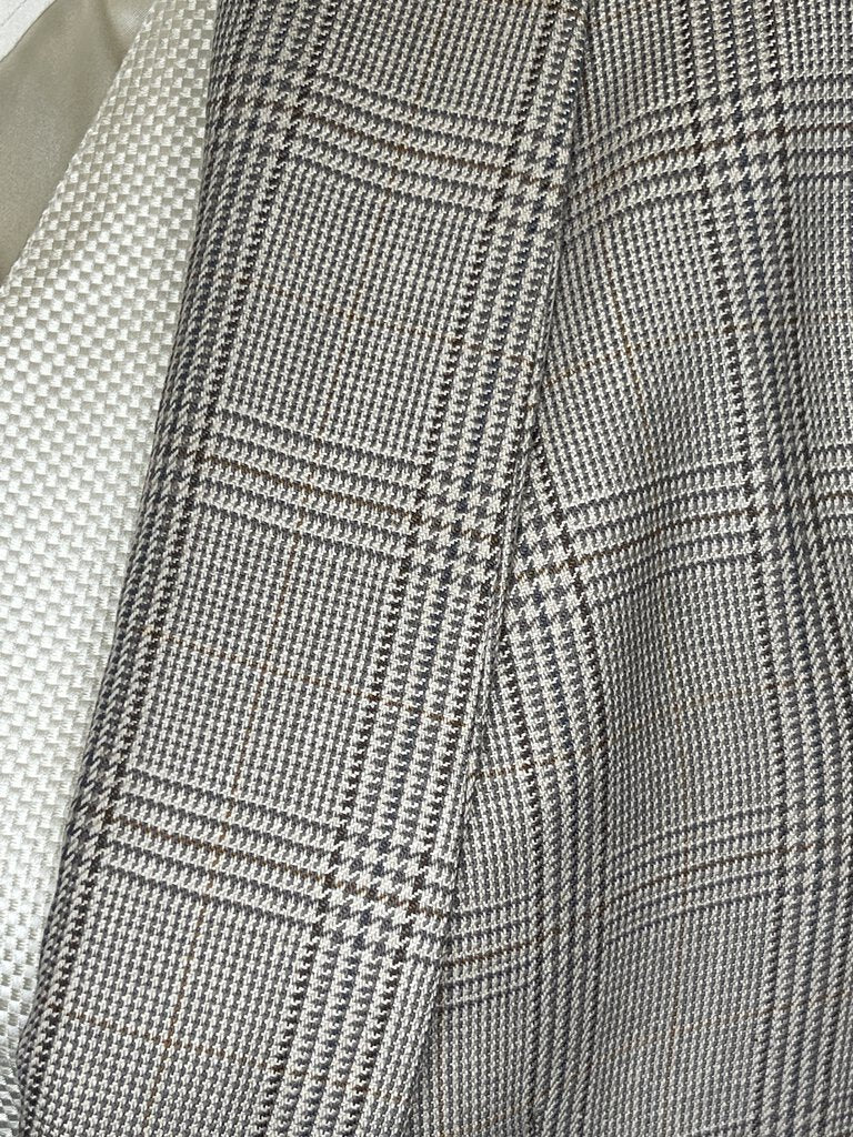 DAY COAT BROWN/CREAM GLEN PLAID