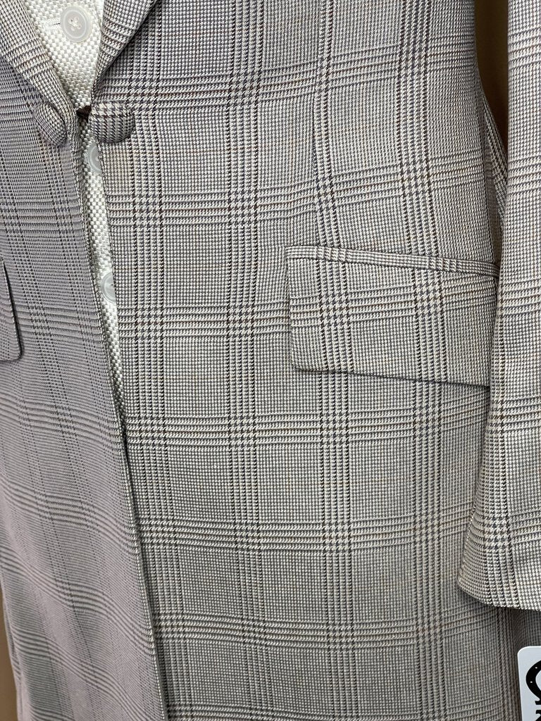 DAY COAT BROWN/CREAM GLEN PLAID