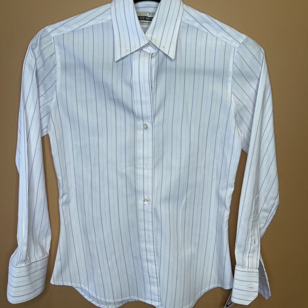 SHIRT PURPLE STRIPE BECKER BROTHERS