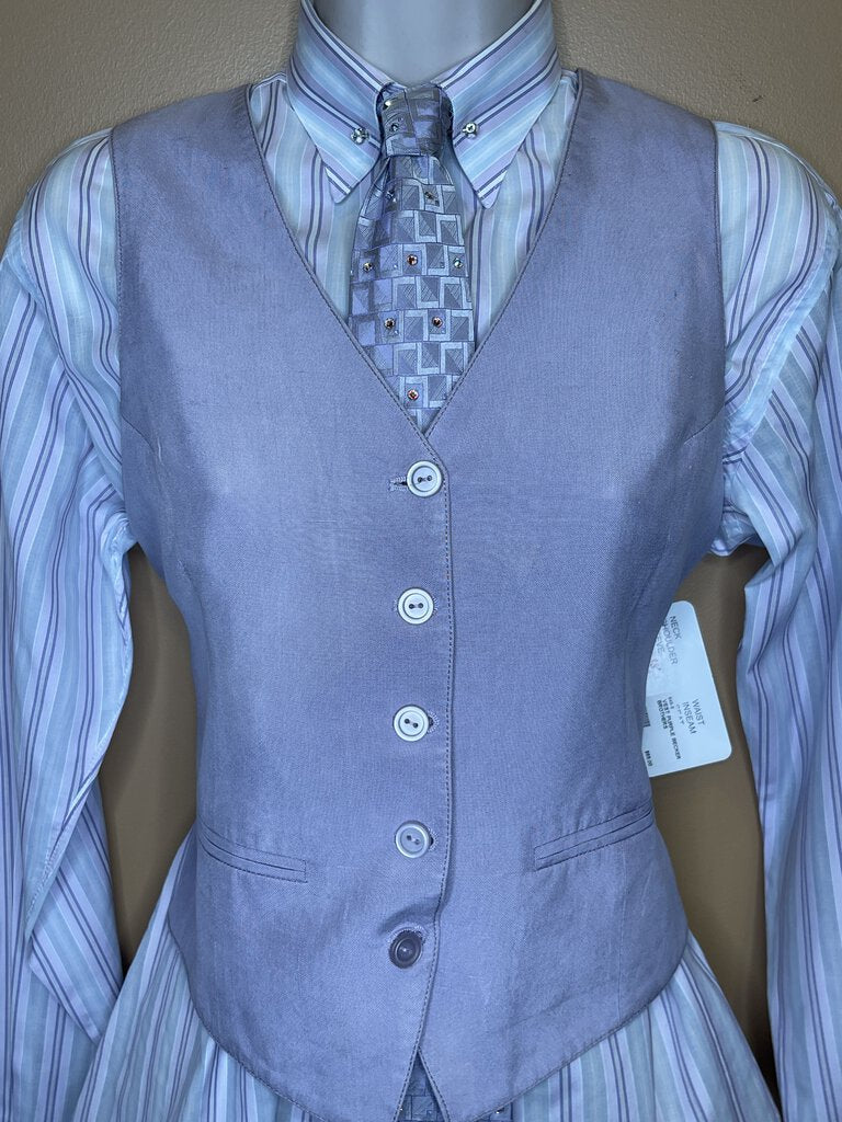 SHIRT PURPLE GRAY STRIPE C YAPRE