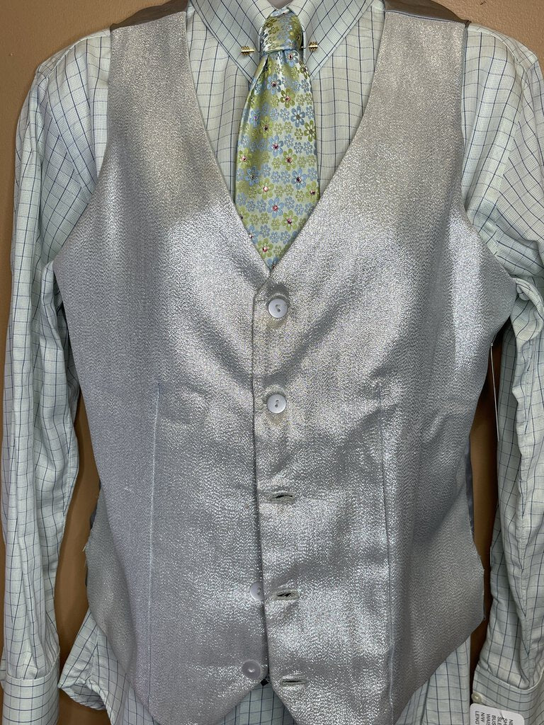 VEST REVERSIBLE SEAFOAM/SILVER METALLIC