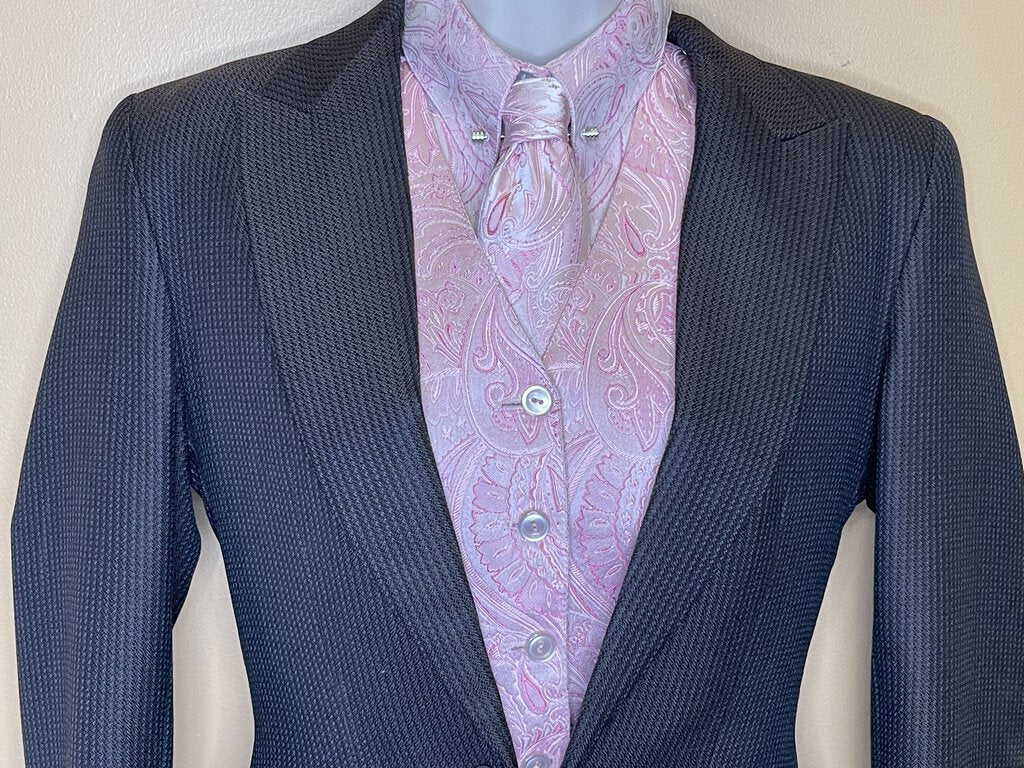 PINK PAISLEY MATCHING SHIRT/VEST/TIE COMBO HAWKWOOD