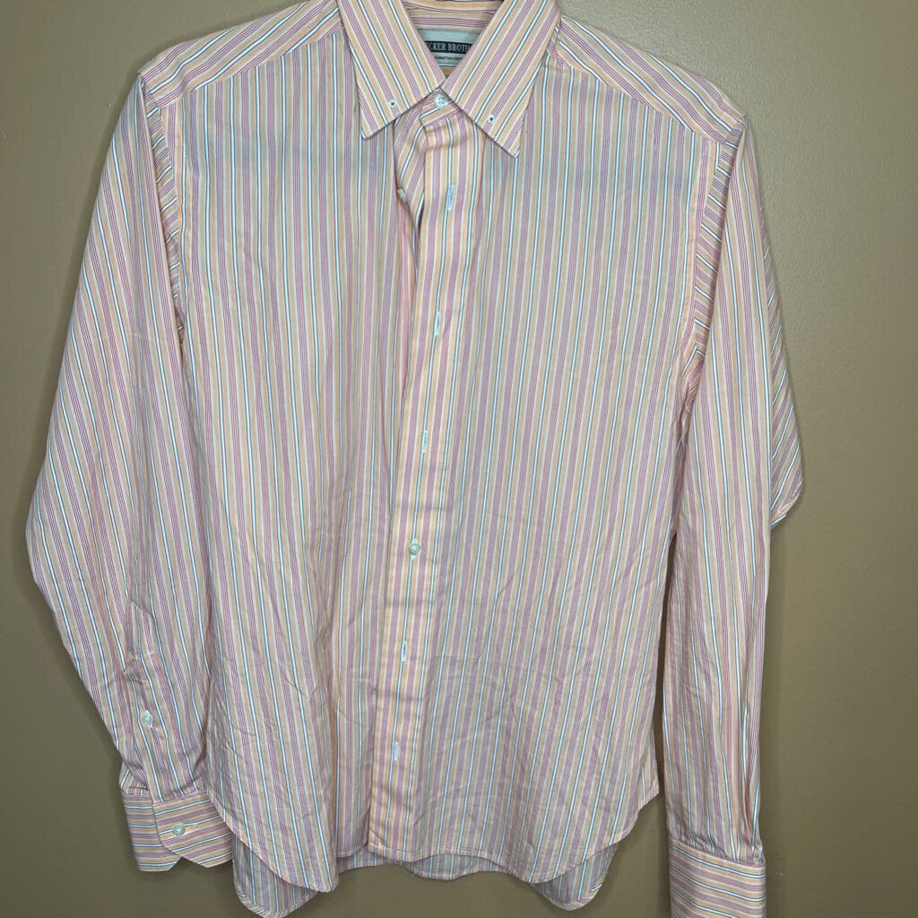 SHIRT ORANGE STRIPE BECKER BROTHERS