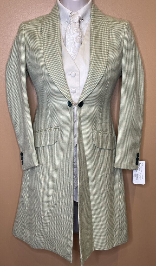 DAY COAT GREEN/ORANGE HOUNDSTOOTH HAWKWOOD