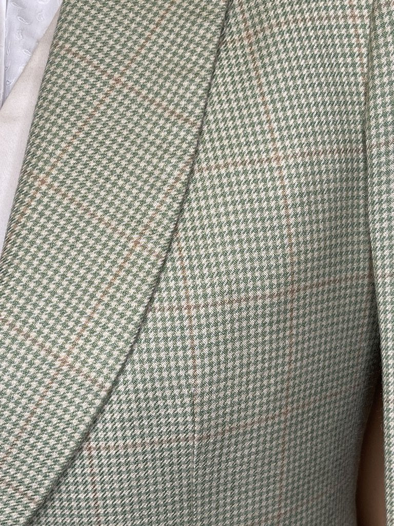 DAY COAT GREEN/ORANGE HOUNDSTOOTH HAWKWOOD