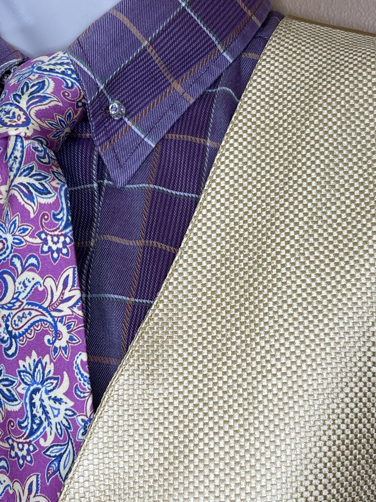 SHIRT PURPLE PLAID DEREGNAUCOURT