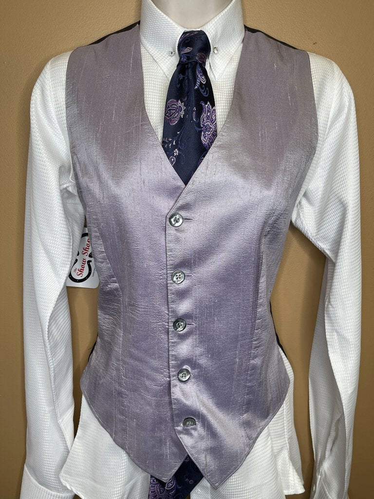 TIE NAVY WITH PURPLE FLOWERS