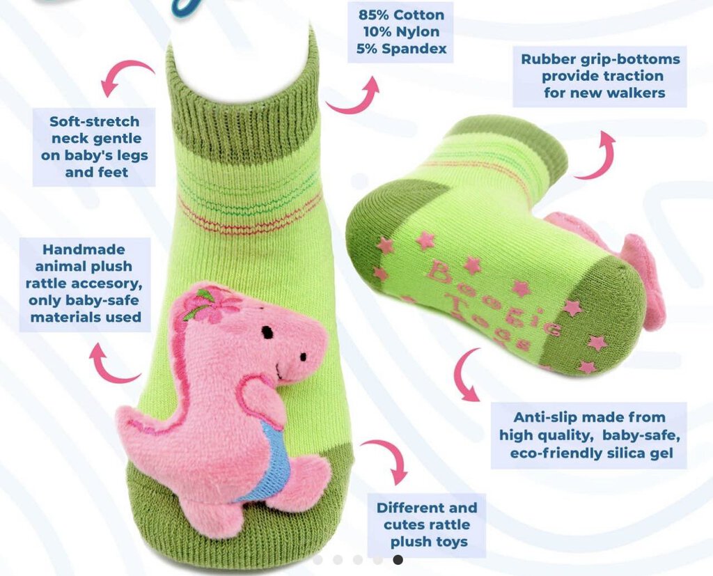 BOOGIE TOES RATTLE SOCK FOR INFANTS