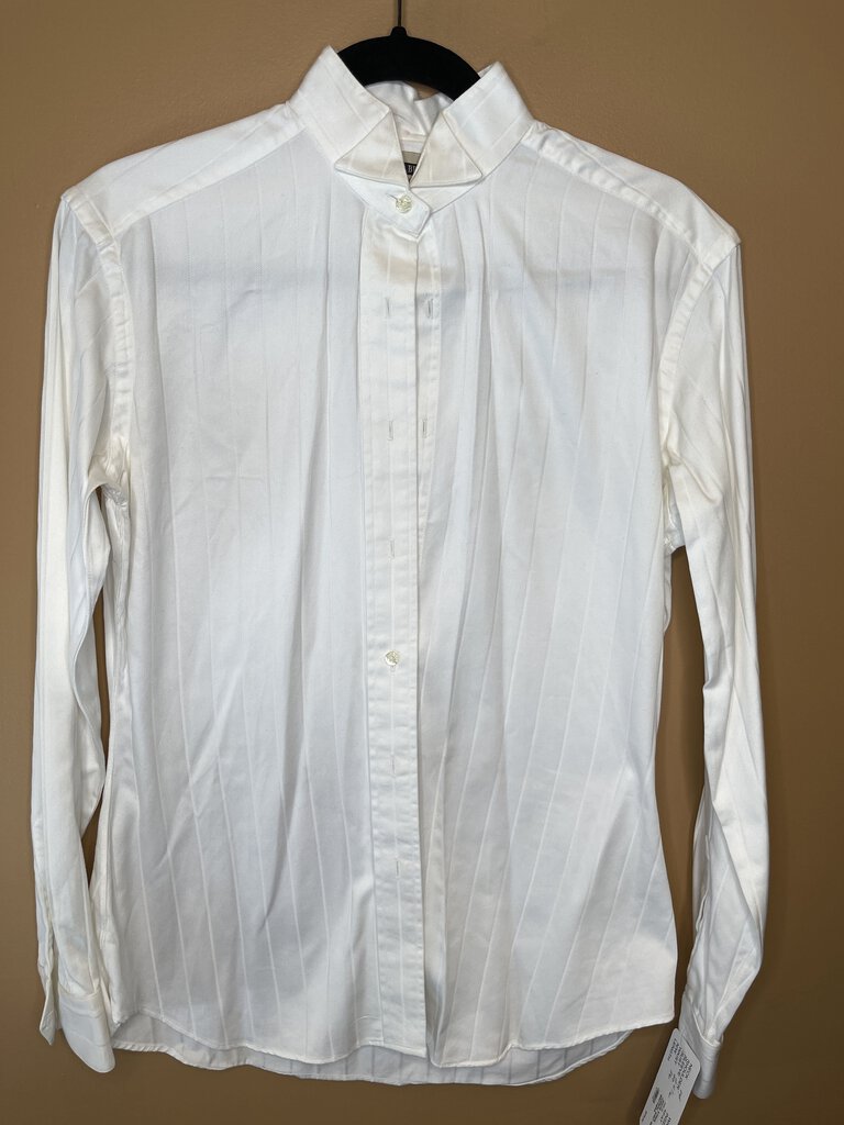 WHITE STRIPE FORMAL SHIRT BECKER BROTHERS