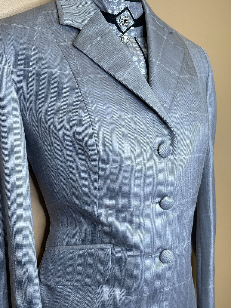 HUNT COAT GREY WINDOW PANE SHOW SEASONS