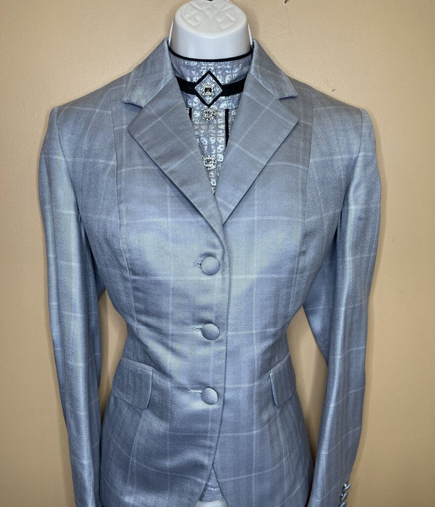 HUNT COAT GREY WINDOW PANE SHOW SEASONS