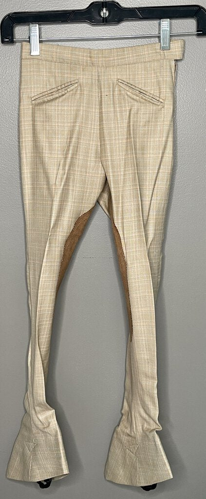 TAN WITH BLUE/PINK PLAID BECKER BROTHERS DAY SUIT