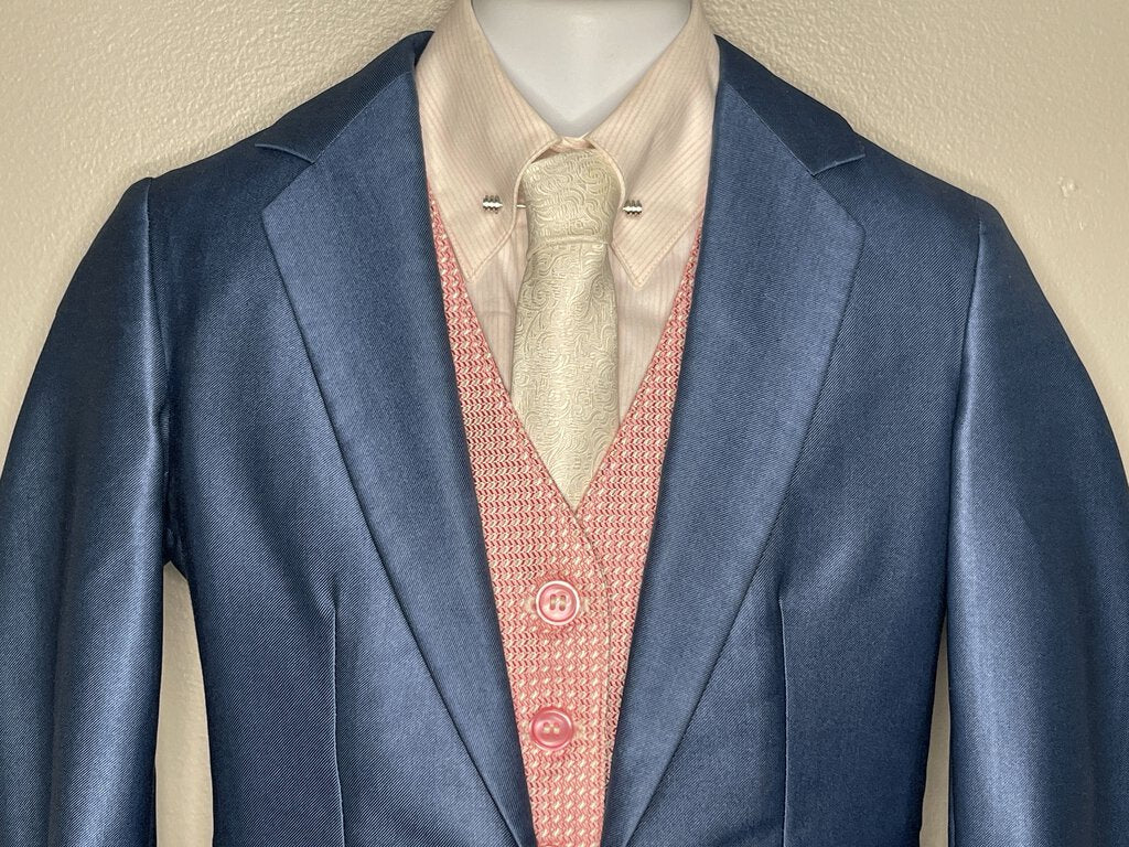 BLUE SHEEN BECKER BROTHERS DAY SUIT