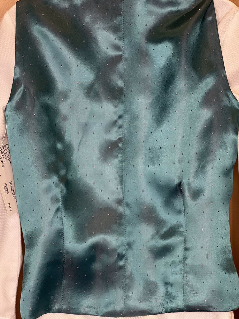 TEAL SATIN BETTY BERDINE VEST