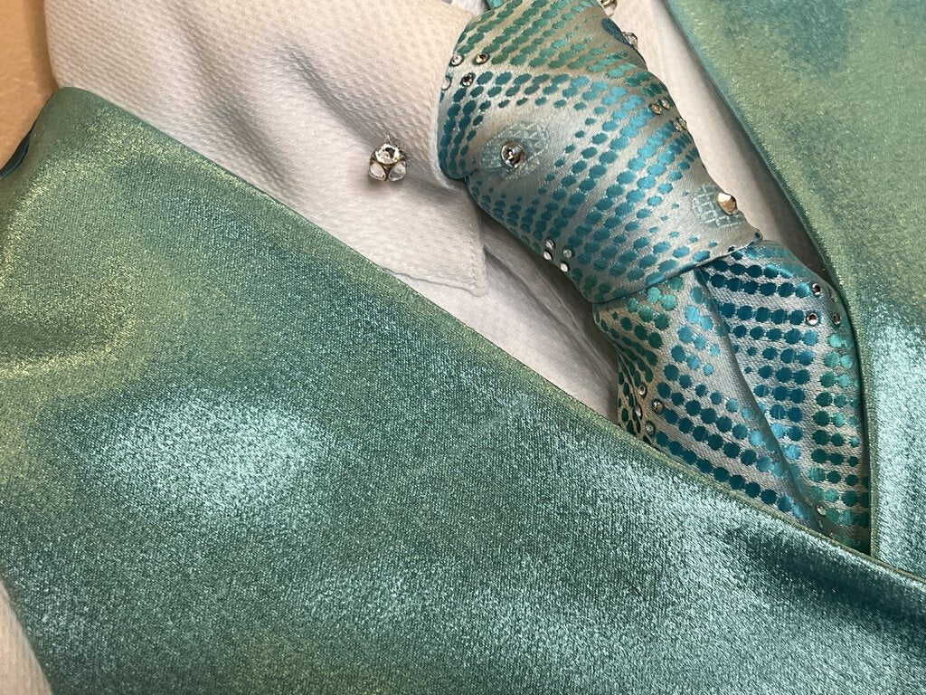 TEAL SATIN BETTY BERDINE VEST