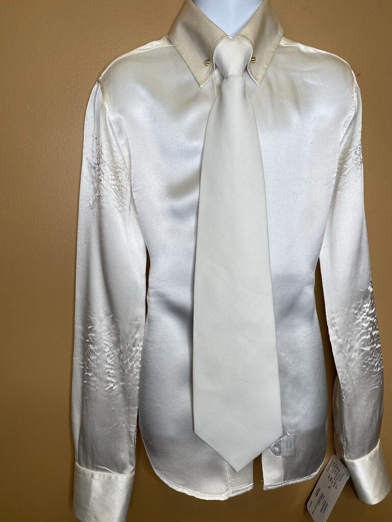 IVORY SILK DEREGNAUCOURT SHIRT