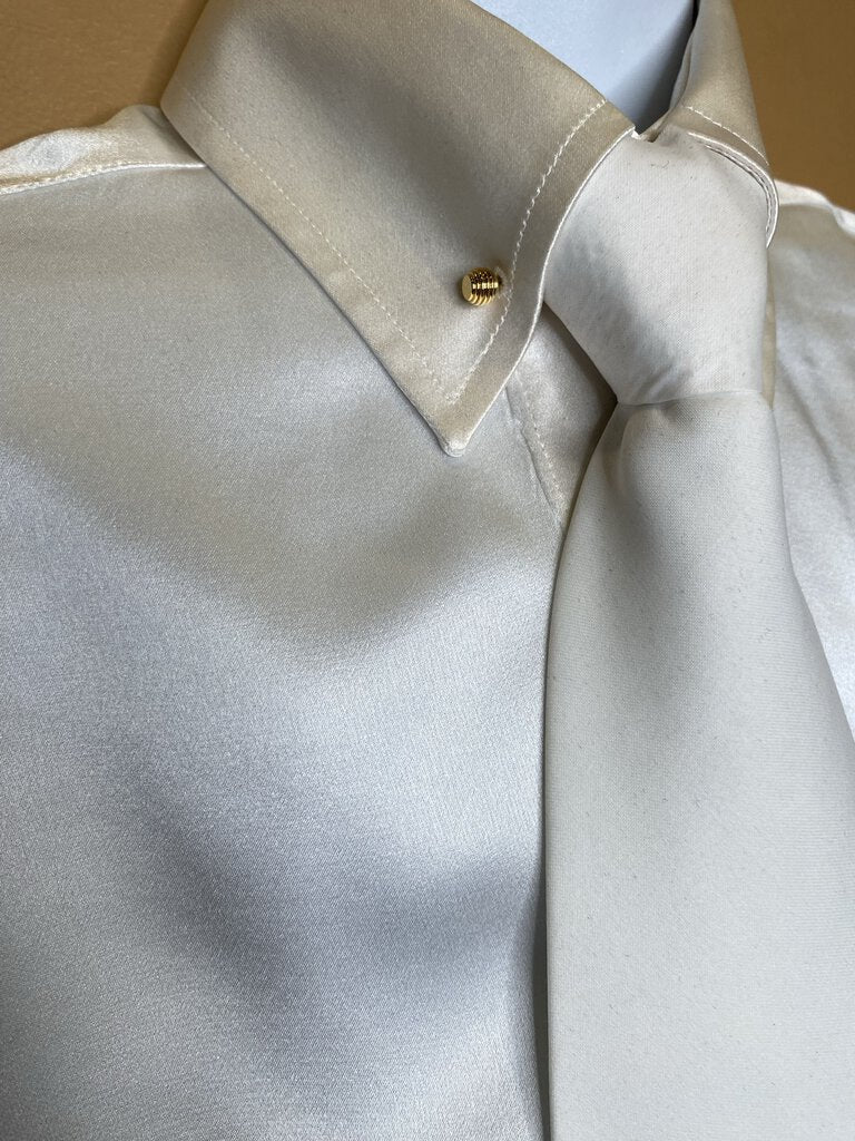 IVORY SILK DEREGNAUCOURT SHIRT