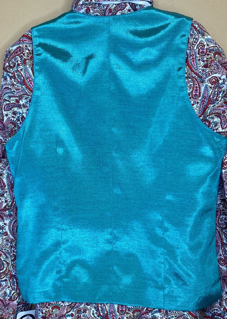 TEAL SATIN ELLIE MAY VEST