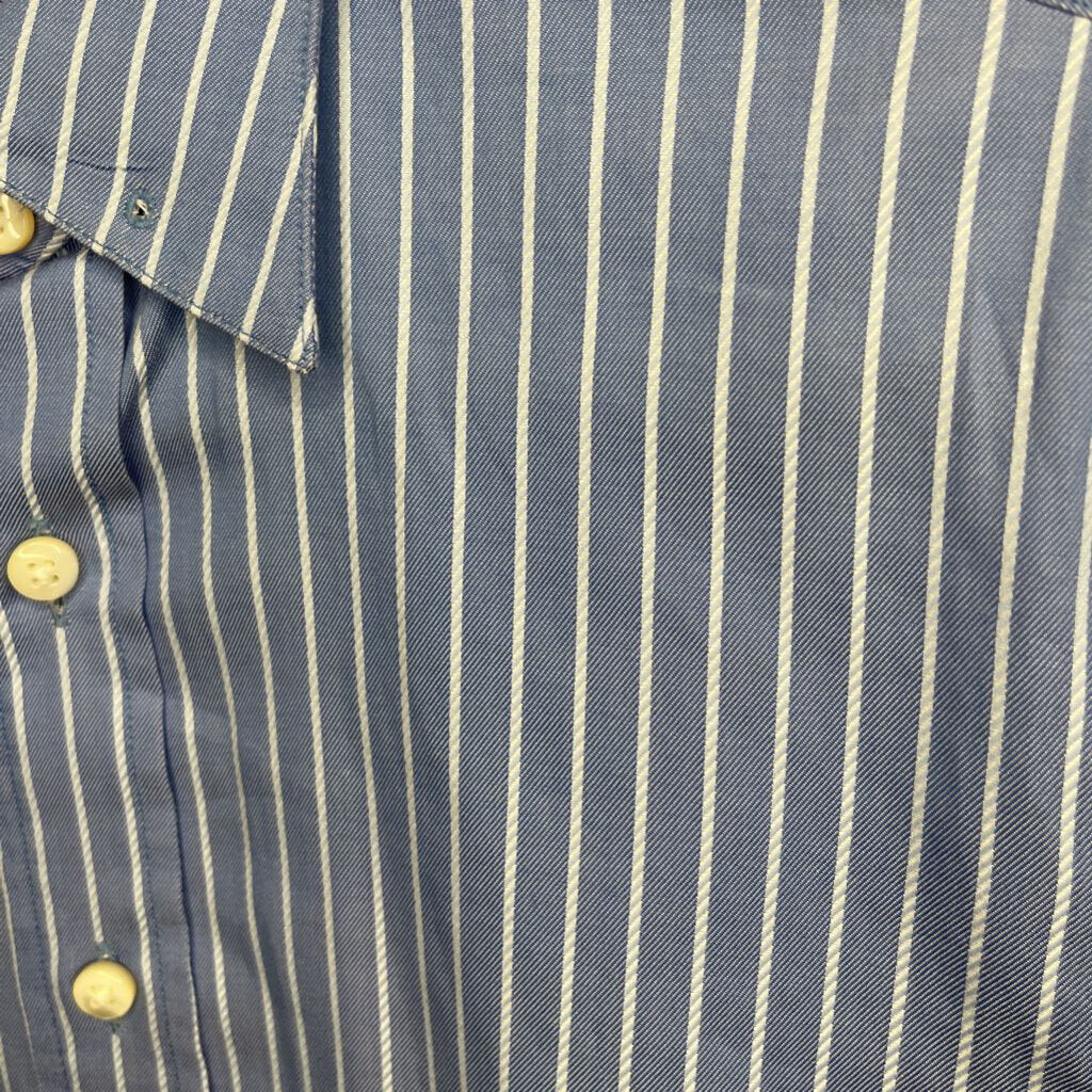 SHIRT - CARL MEYERS BLUE WHITE STRIPE (2717)