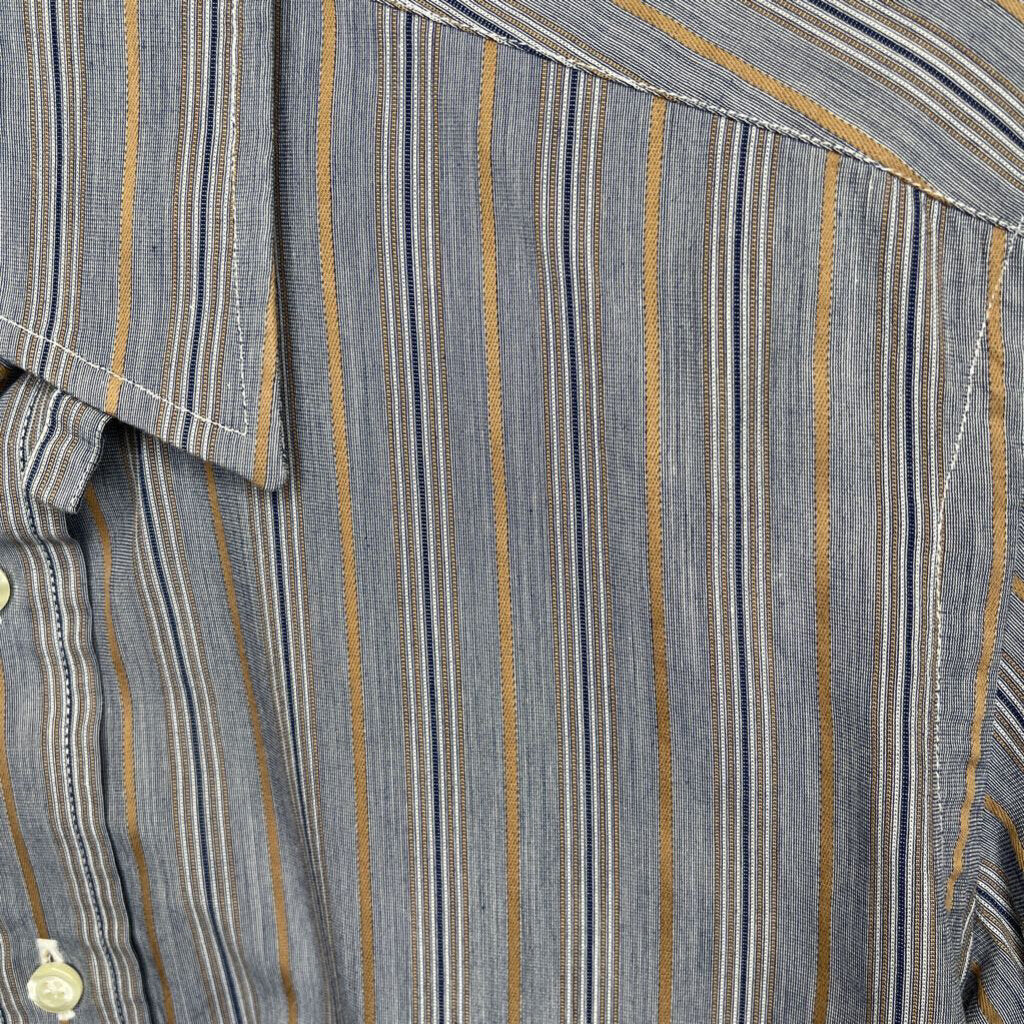 shirt - becker bro;s blue with blue and tan stripe (2119)