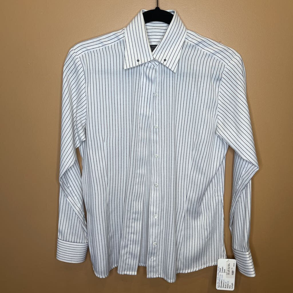 shirt - ellie may white with black stripe (2978)