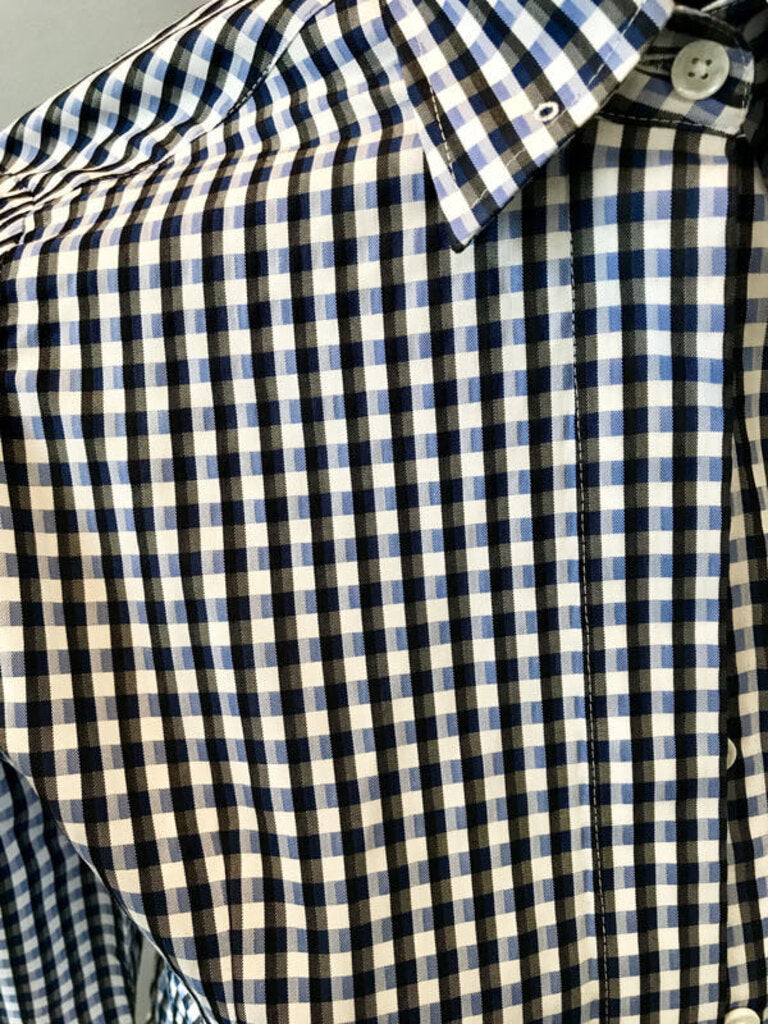 SHIRT - ELLIE MAY BLUE AND BLACK CHECK (3524)