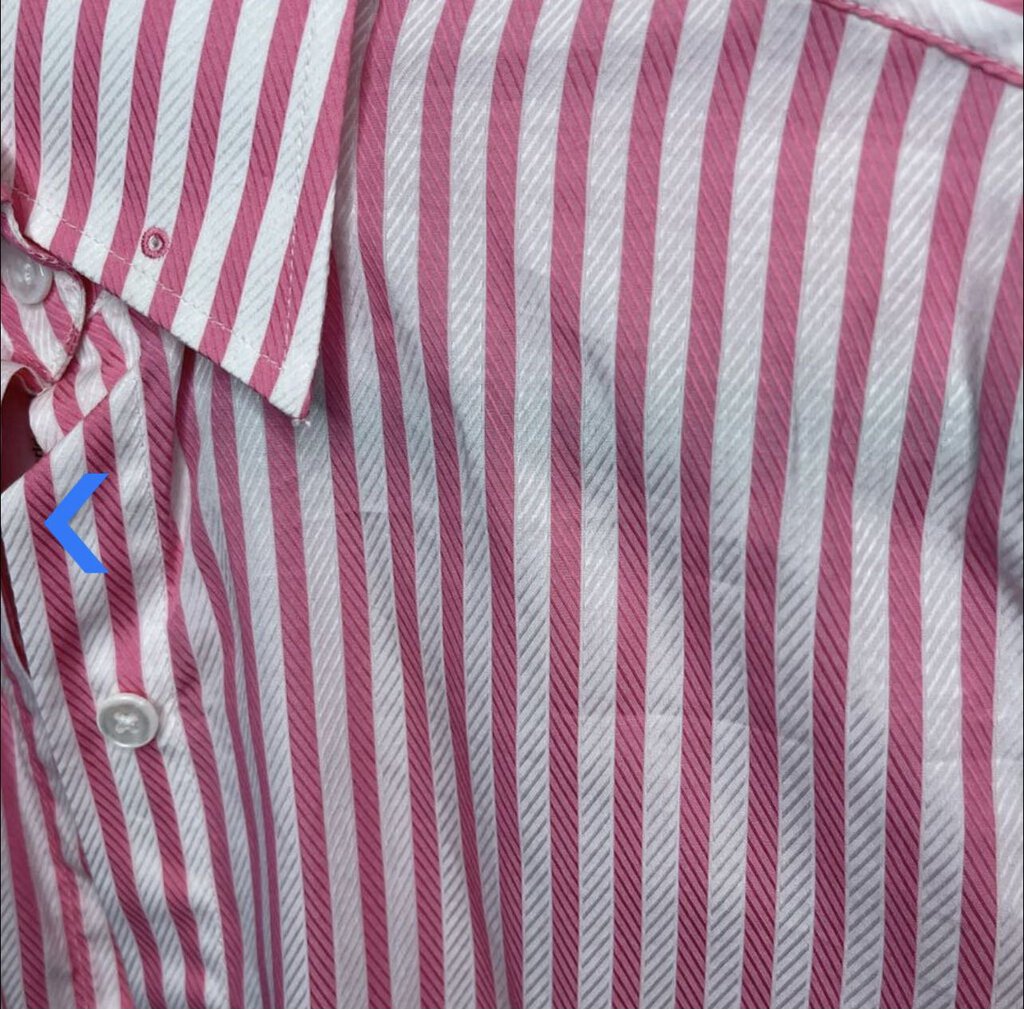 Ellie May Shirt - Pink and white stripe shirt (405)