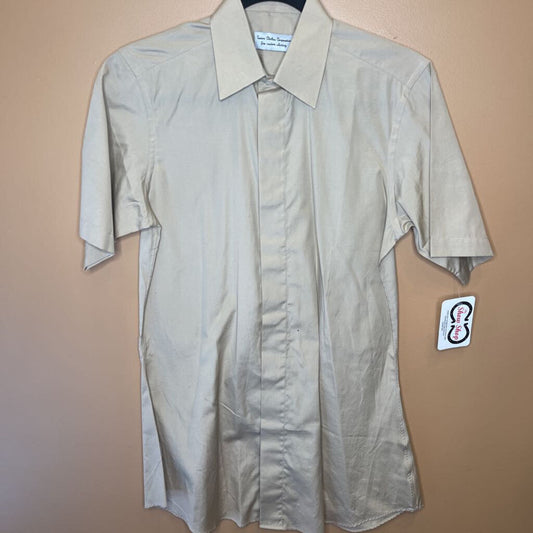 SHIRT - CUSOTM CLOTHING TAN SHORT SLEEVE (3049)