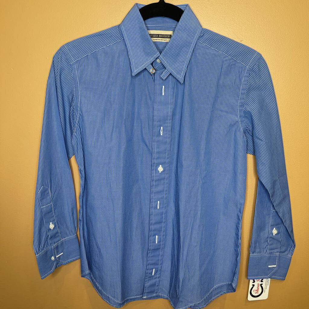 SHIRT BLUE CHECK BECKER BROTHERS