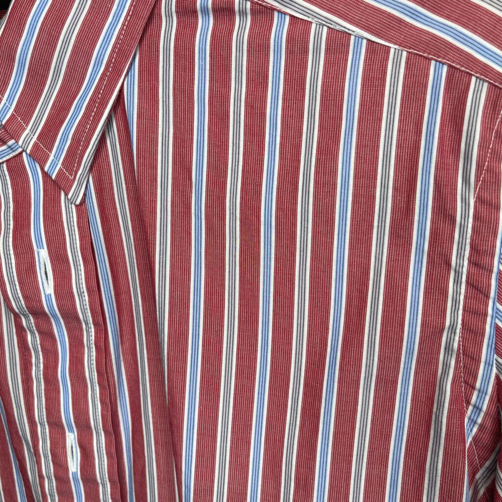 SHIRT BECKER BROTHERS RED WITH BLUE STRIPES