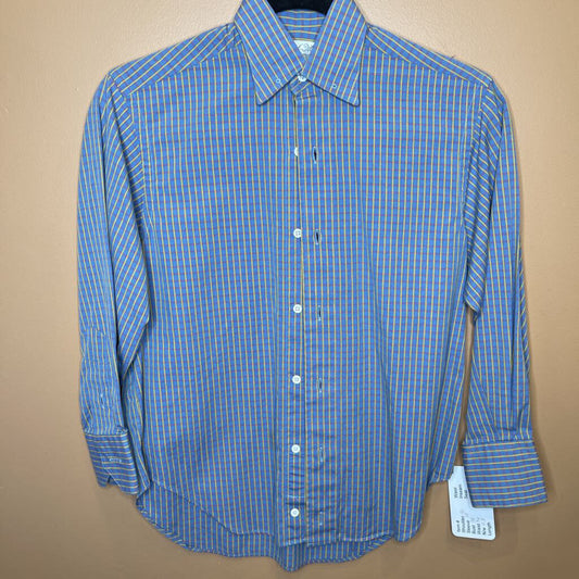 SHIRT BLUE WITH YELLOW RED CHECK