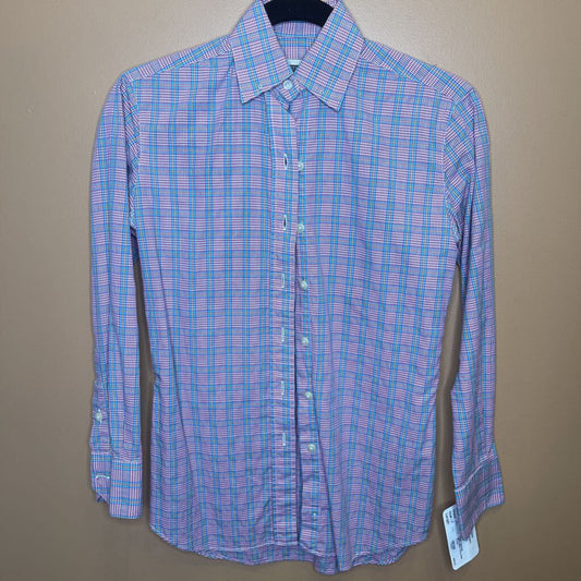 SHIRT BECKER BROTHERS TEAL,PINK PLAID