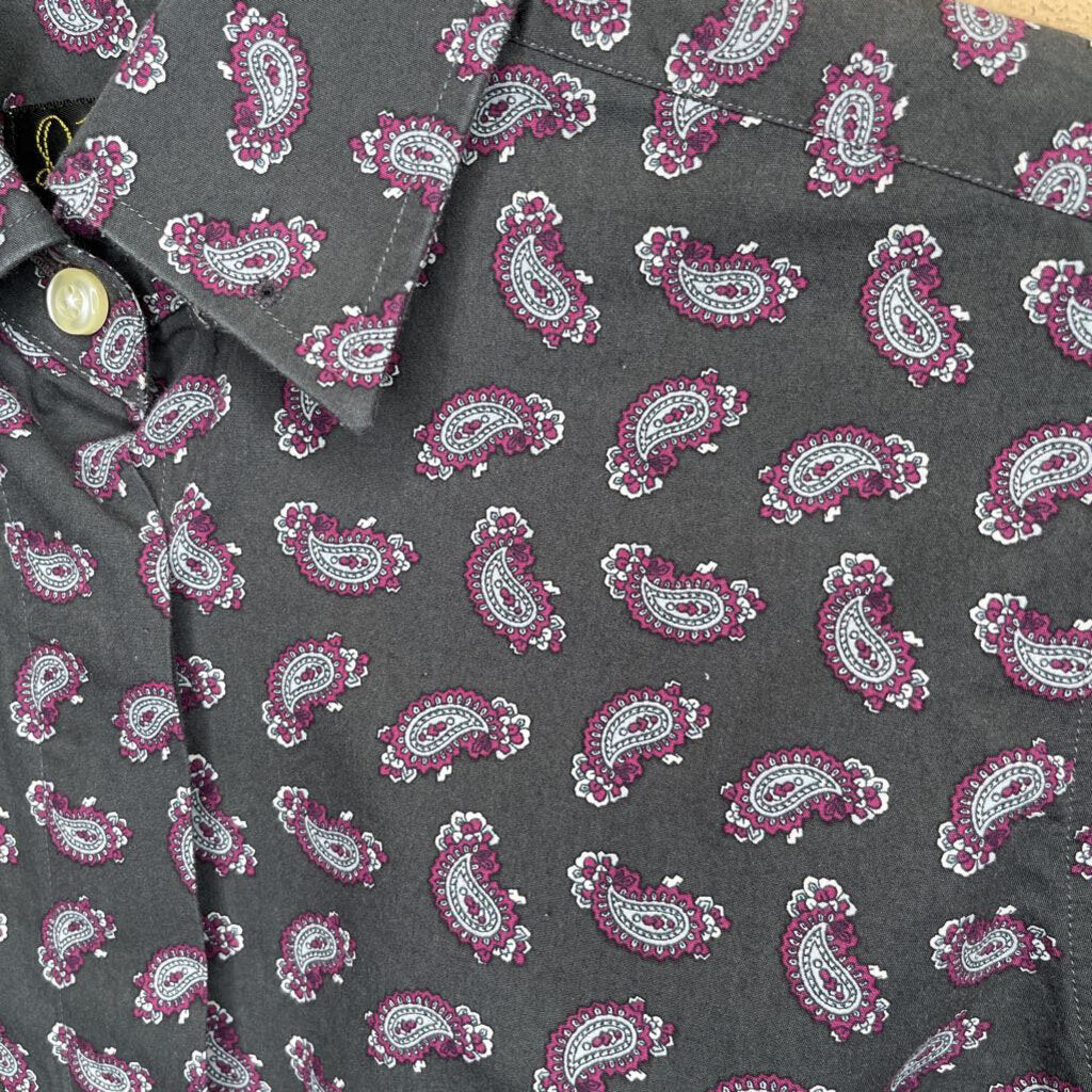 SHIRT DEREGNAUCOURT GRAY WITH PURPLE PAISLEY