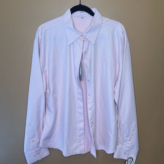 NWT SHIRT HEARTMEYERS PINK HERRINGBONE