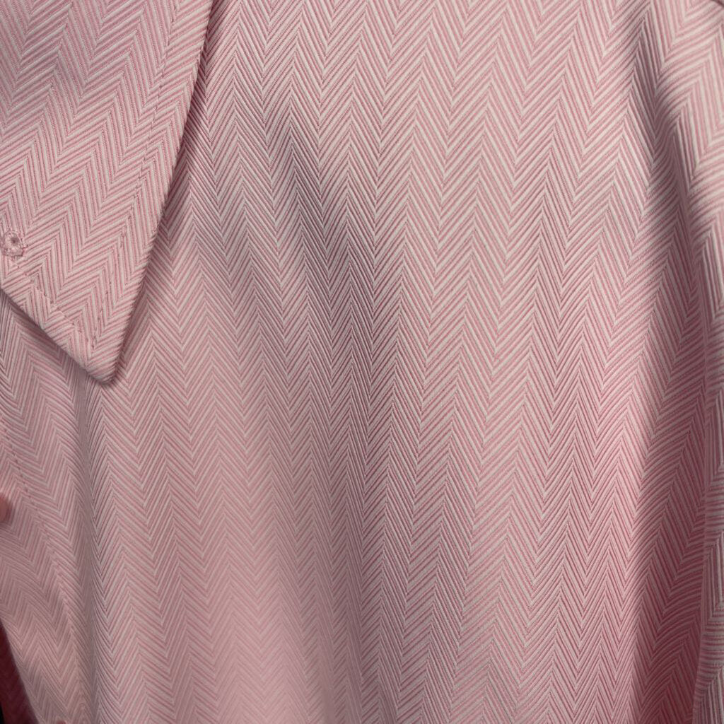 NWT SHIRT HEARTMEYERS PINK HERRINGBONE