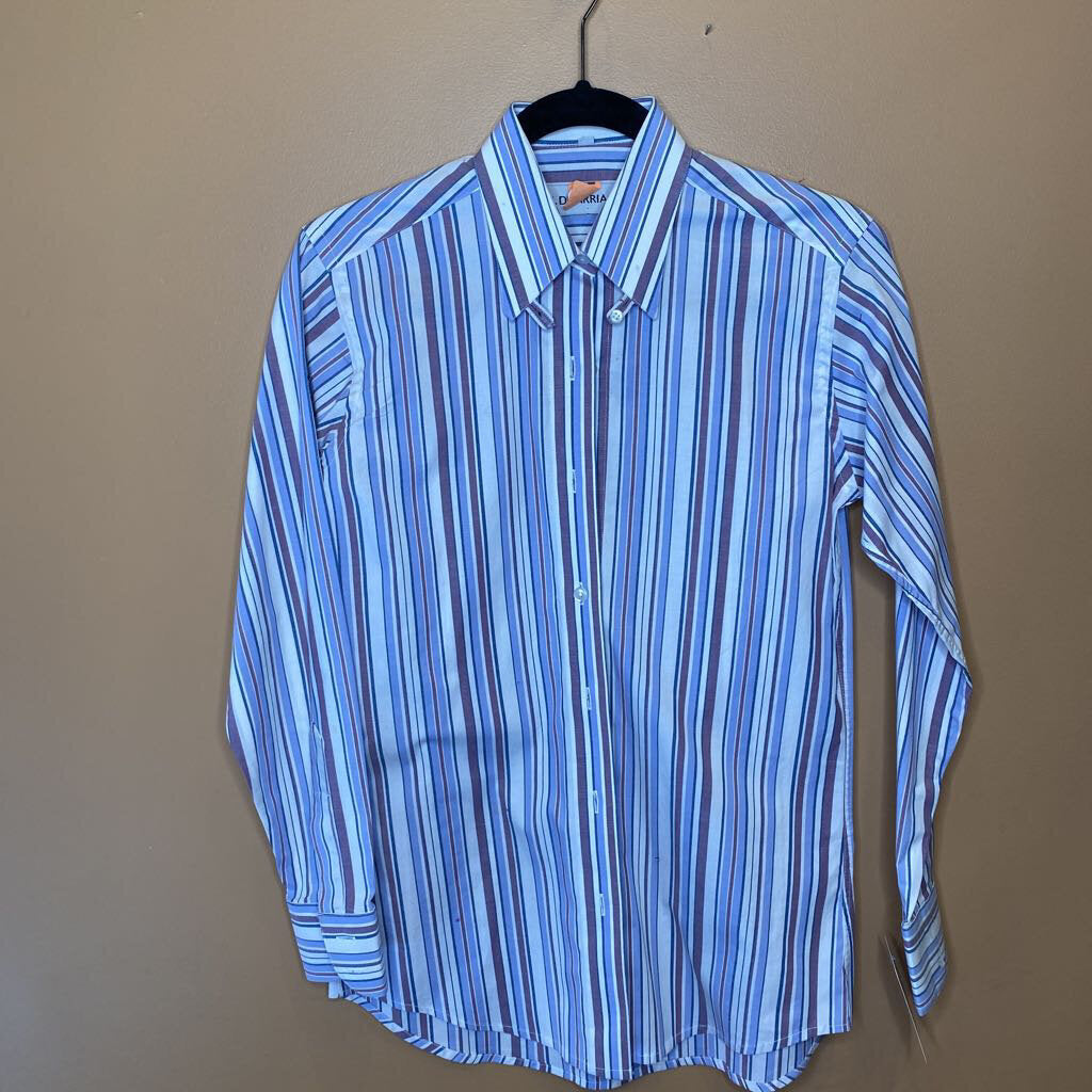 SHIRT PURPLE/BLUE STRIPES MARSHA DEARRIAGA