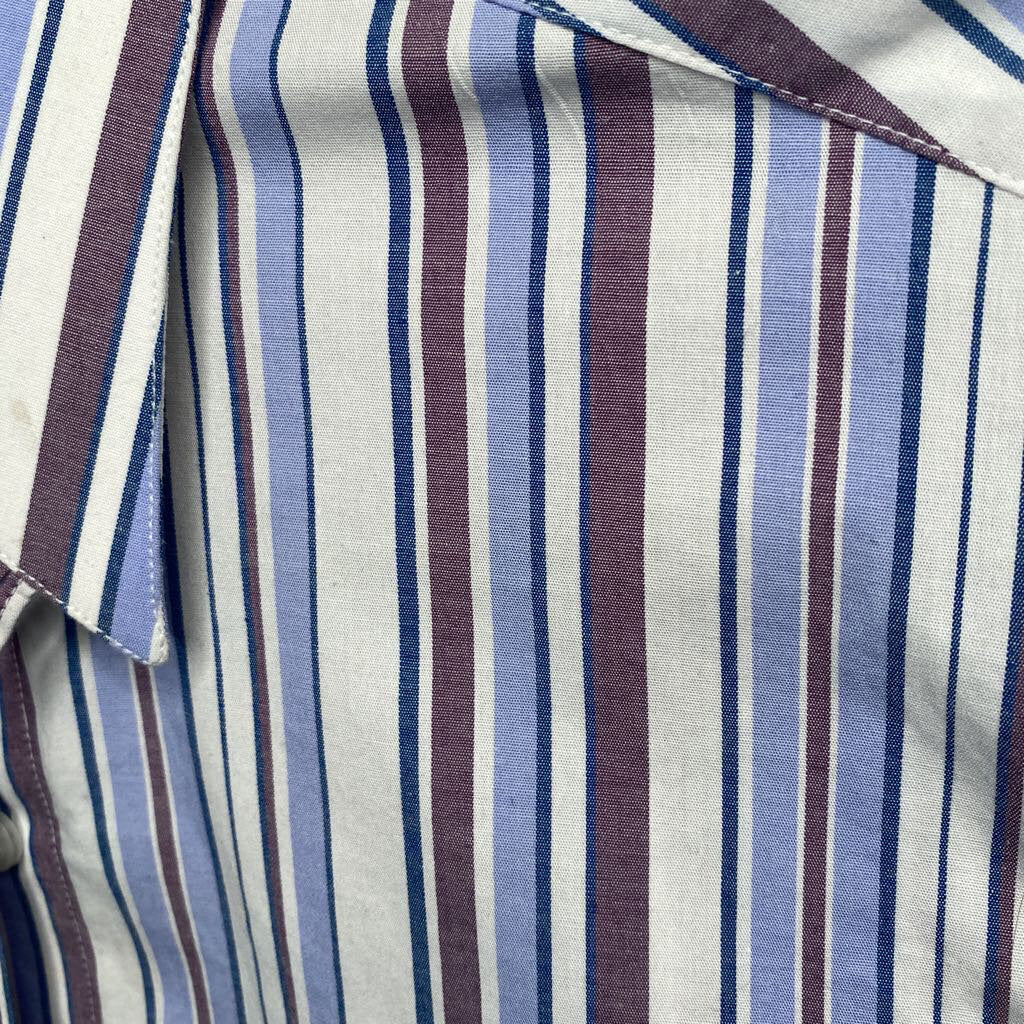 SHIRT PURPLE/BLUE STRIPES MARSHA DEARRIAGA