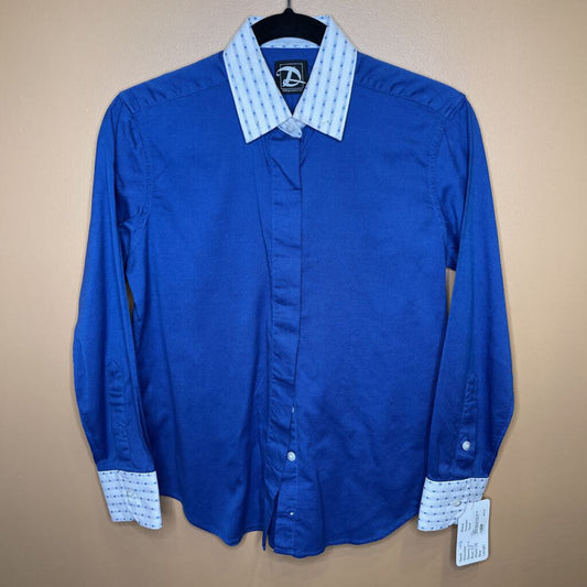 SHIRT DEREGNAUCOURT BLUE WITH WHITE CUFFS